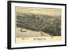 Saint Marys, West Virginia - Panoramic Map-Lantern Press-Framed Art Print