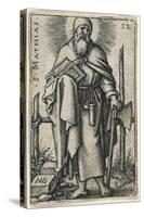 Saint Mathias, 1541-46 (Engraving)-Hans Sebald Beham-Stretched Canvas