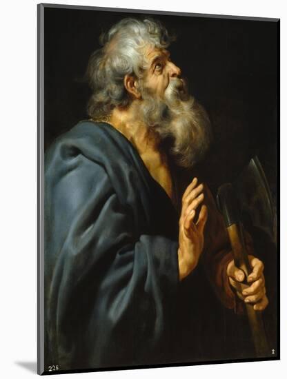 Saint Mathias, 1610-1612-Peter Paul Rubens-Mounted Giclee Print