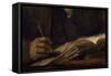 Saint Mathieu et l'Ange-Rembrandt van Rijn-Framed Stretched Canvas