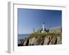 Saint Mathieu Lighthouse and Ruined Abbey, Brittany, France, Europe-Groenendijk Peter-Framed Photographic Print