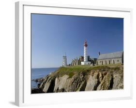 Saint Mathieu Lighthouse and Ruined Abbey, Brittany, France, Europe-Groenendijk Peter-Framed Photographic Print