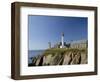 Saint Mathieu Lighthouse and Ruined Abbey, Brittany, France, Europe-Groenendijk Peter-Framed Photographic Print