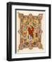 Saint Matthew, an Illuminated Manuscript Page from the Book of Kells, 8th or 9th Century Ad-null-Framed Giclee Print