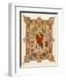 Saint Matthew, an Illuminated Manuscript Page from the Book of Kells, 8th or 9th Century Ad-null-Framed Giclee Print