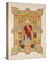 Saint Matthew, from a Facsimile Copy of the Book of Kells, Pub. by Day and Son-Irish School-Stretched Canvas