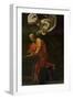 Saint Matthew Writing, Inspired by an Angel, 1600-1602-Caravaggio-Framed Giclee Print