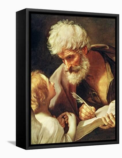 Saint Matthew-Guido Reni-Framed Stretched Canvas