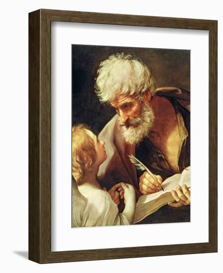 Saint Matthew-Guido Reni-Framed Premium Giclee Print