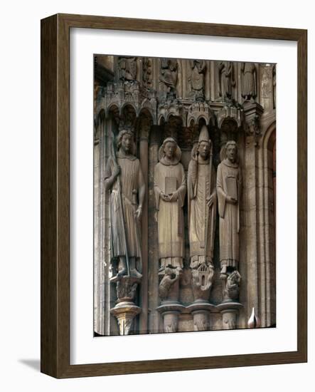 Saint Maurice, Saint Stephen, Pope Clement and Saint Lawrence-null-Framed Giclee Print
