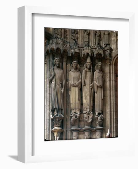 Saint Maurice, Saint Stephen, Pope Clement and Saint Lawrence-null-Framed Giclee Print