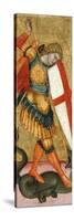 Saint Michael and the Dragon, 14th Century-null-Stretched Canvas