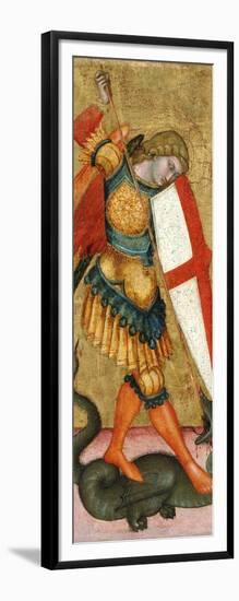 Saint Michael and the Dragon, 14th Century-null-Framed Giclee Print