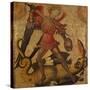 Saint Michael and the Dragon, c.1405-Spanish School-Stretched Canvas