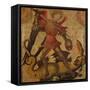 Saint Michael and the Dragon, c.1405-Spanish School-Framed Stretched Canvas