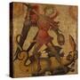 Saint Michael and the Dragon, c.1405-Spanish School-Stretched Canvas