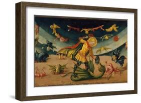 Saint Michael and the Dragon-Neri Di Bicci-Framed Giclee Print