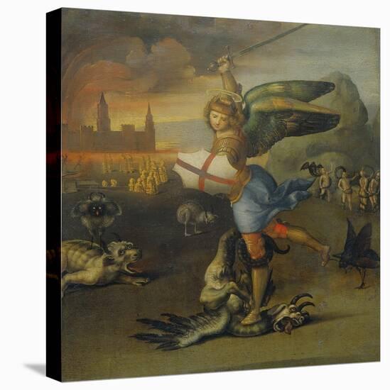 Saint Michael and the Dragon-Raphael-Stretched Canvas