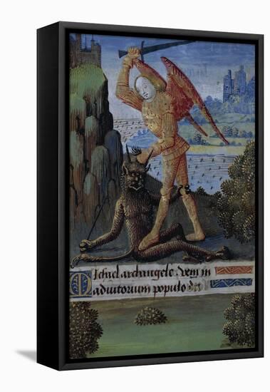 Saint Michael Archangel-null-Framed Stretched Canvas