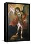 Saint Michael Banishes the Devil to the Abyss, 1665/68-Bartolome Esteban Murillo-Framed Stretched Canvas