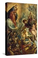 Saint Michael Defeating Satan, C. 1590-Titian (Tiziano Vecelli)-Stretched Canvas