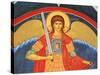 Saint Michael Fresco at Monastery of Saint-Antoine-le-Grand-Pascal Deloche-Stretched Canvas