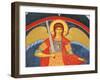 Saint Michael Fresco at Monastery of Saint-Antoine-le-Grand-Pascal Deloche-Framed Premium Photographic Print