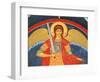 Saint Michael Fresco at Monastery of Saint-Antoine-le-Grand-Pascal Deloche-Framed Photographic Print