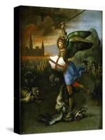 Saint Michael, Painted for Guidobaldo Montefeltro, Duke of Urbino-Raphael-Stretched Canvas