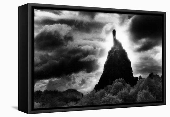 Saint Michael's Church, Rocher D'Aiguilhe, Le Puy, Auvergne, France-Simon Marsden-Framed Stretched Canvas