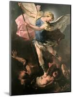 Saint Michael the Archangel, Ca 1663-Luca Giordano-Mounted Giclee Print