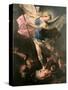 Saint Michael the Archangel, Ca 1663-Luca Giordano-Stretched Canvas