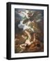 Saint Michael the Archangel Defeats Satan, Corrado Giaquinto, 1703-1765-null-Framed Giclee Print