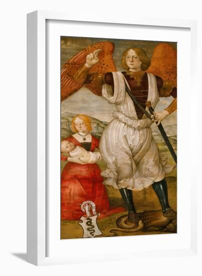 Saint Michael the Archangel-Bartolomeo Della Gatta-Framed Giclee Print