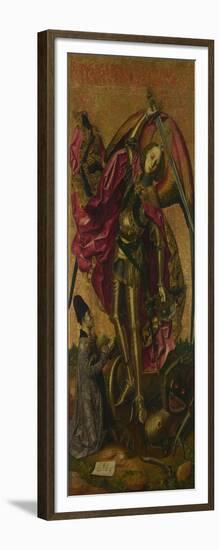 Saint Michael Triumphs over the Devil, 1468-Bartolomé Bermejo-Framed Giclee Print