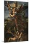 Saint Michael Vanquishing Satan, 1518-Raphael-Mounted Premium Giclee Print