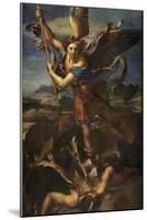 Saint Michael Vanquishing Satan, 1518-Raphael-Mounted Giclee Print