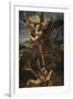 Saint Michael Vanquishing Satan, 1518-Raphael-Framed Giclee Print