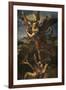 Saint Michael Vanquishing Satan, 1518-Raphael-Framed Giclee Print