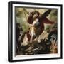 Saint Michael Vanquishing Satan-Francesco Maffei-Framed Giclee Print