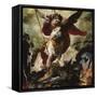 Saint Michael Vanquishing Satan-Francesco Maffei-Framed Stretched Canvas