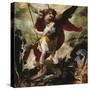 Saint Michael Vanquishing Satan-Francesco Maffei-Stretched Canvas