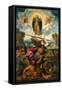 Saint Michael with the Devil and Our Lady of the Assumption Between Angels-Dosso Dossi-Framed Stretched Canvas