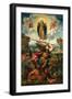 Saint Michael with the Devil and Our Lady of the Assumption Between Angels-Dosso Dossi-Framed Giclee Print