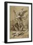 Saint Michel combattant le Démon-Raffaello Sanzio-Framed Giclee Print