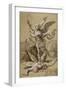 Saint Michel combattant le Démon-Raffaello Sanzio-Framed Giclee Print