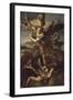 Saint Michel terrassant le démon dit Le Grand Saint Michel-Raffaello Sanzio-Framed Giclee Print