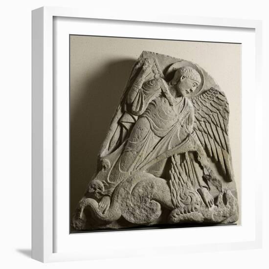 Saint Michel terrassant le dragon-null-Framed Giclee Print