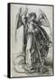 Saint Michel terrassant le dragon-Martin Schongauer-Framed Stretched Canvas
