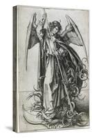 Saint Michel terrassant le dragon-Martin Schongauer-Stretched Canvas